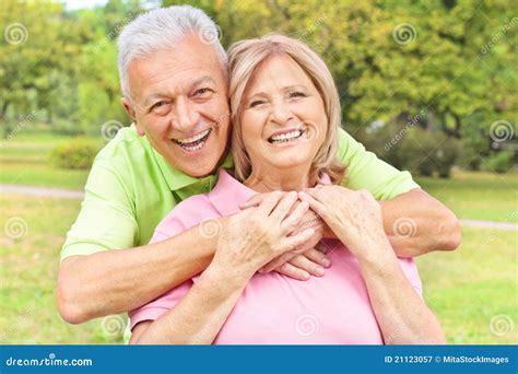 Happy Old People Outdoors Stock Image Image Of Outside 21123057
