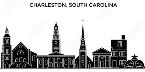 Usa South Carolina Charleston Architecture Skyline Buildings