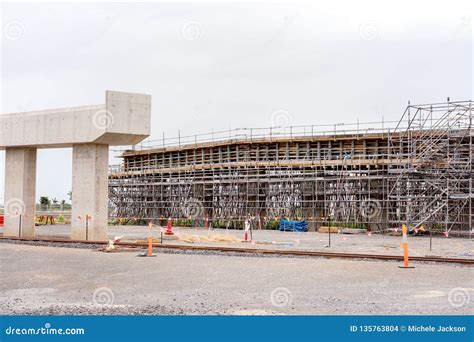 Highway Overpass Under Construction Stock Photo Image Of Frame