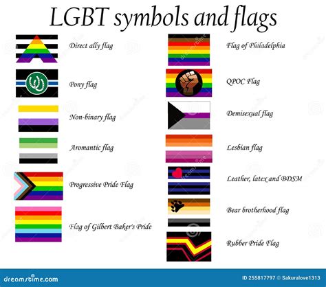 a set of new lgbt flags including progressive aromantic philadelphia qpoc demisexual