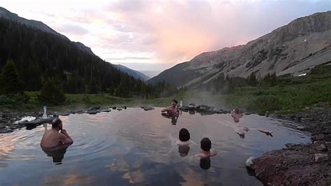 sunset from conundrum hot springs youtube