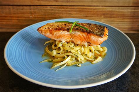 Pan Fried Salmon With Lemon Braised Fennel And Dill Life Of Spice