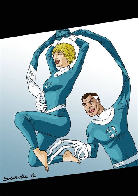 Invisible Woman Tickled By Mr Fantastic By