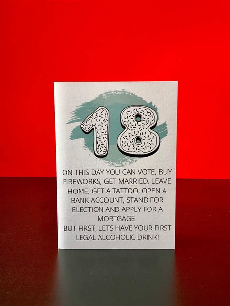Funny 18th Birthday Card 18th Birthday 18 Birthday Card For Etsy