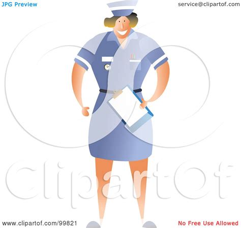 Royalty Free Rf Clipart Illustration Of A Happy Female Nurse In A