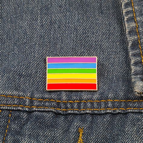 pride rainbow pin pride is love