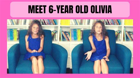 interview and advice from 6 year old olivia youtube