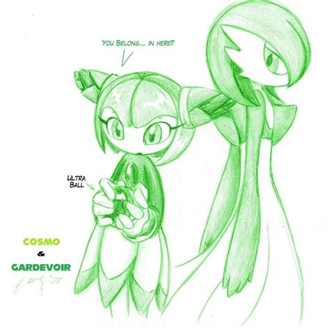 Cosmo And Gardevoir Cosmo The Seedrian Fan Art 8987194 Fanpop