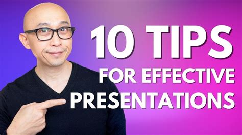 Top 10 Tips To Give Effective Short Presentations Youtube