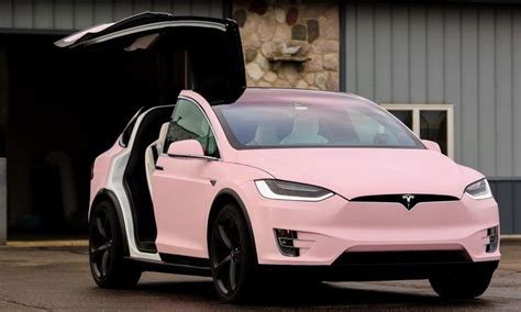 This Tesla Model X Owner Really Loves The Color Pink Carscoops In