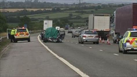 Woman Killed In Crash With Lorry On The M4 Near Bath Bbc News