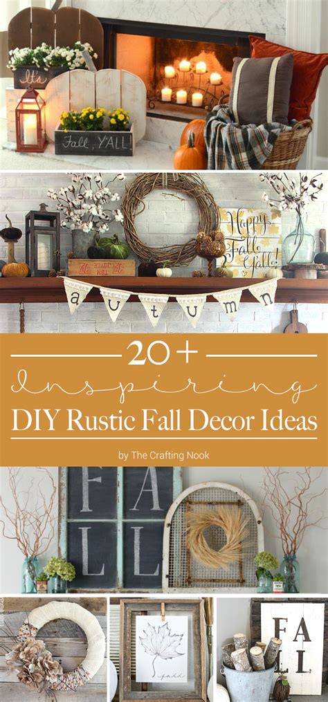 Some good scents to bring into your bedroom during the fall season include: 20+ Inspiring DIY Rustic Fall Decor Ideas | The Crafting Nook