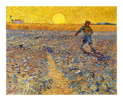 Sower At Sunset Vincent Van Gogh 1888 Art Print By Aux Beaux Arts