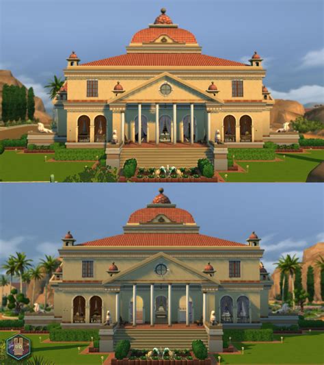 Villa Capra An Italian Masterpiece No Cc Sims Sims 4 Italian
