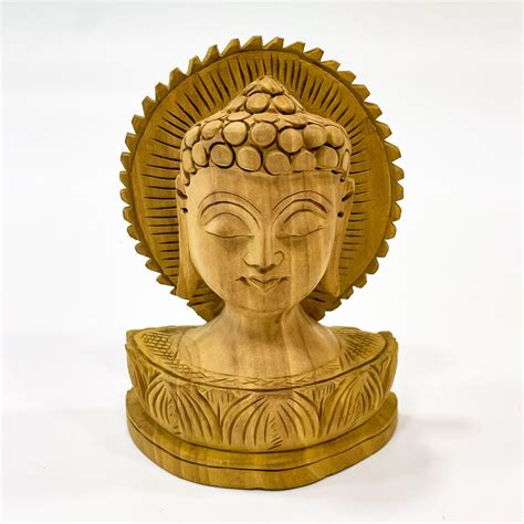 Handcrafted Wooden Buddha Angroos
