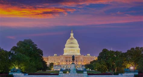 Capitol Building Sunset Washington Dc Congress National Parks Action Fund