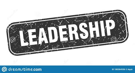 Leadership Stamp Leadership Square Grungy Isolated Sign Stock Vector