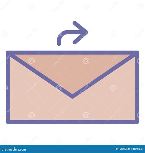 Outbox Email Isolated Vector Icon Which Can Easily Modify Or Edit