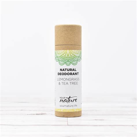 Natural Deodorant Stick Lemongrass And Tea Tree 70g Your Nature