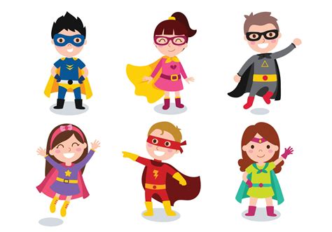 Superhero Kid Vector Art Icons And Graphics For Free Download