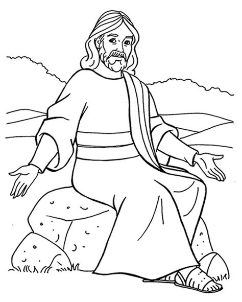 Jesus Teaching Parables Coloring Pages Sketch Coloring Page Jesus
