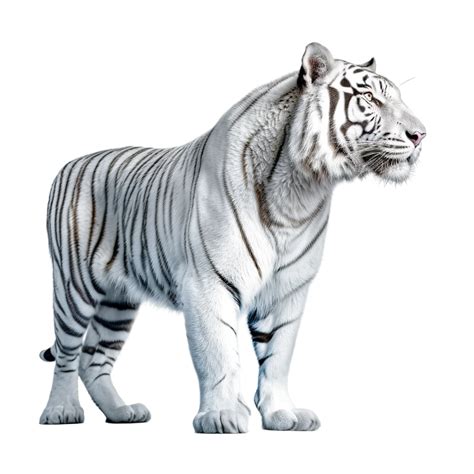 Close Up Of A Big White Tiger White Tiger Animal Png Transparent