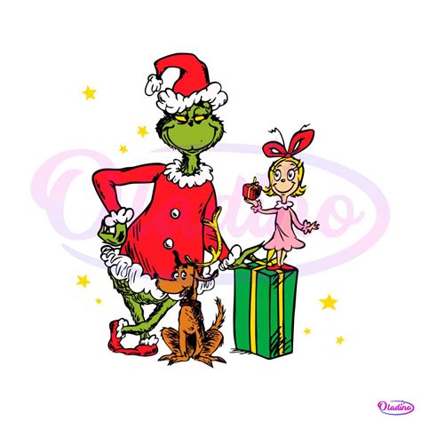 Christmas Grinch Max Cindy Lou Who Svg