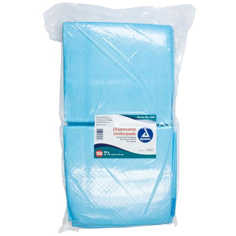 Dynarex Disposable Underpads Heavy Absorbency Fluff Polymer 30 X 36