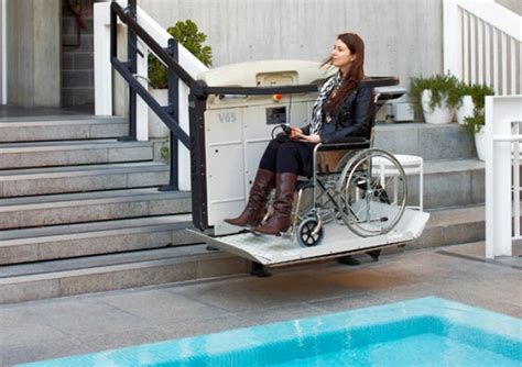 A battery powered motor in the unit moves the chair to the next level of the home. Used Diy Stair Lift : Home Decor - Friendly Alpine Stair Lift Design