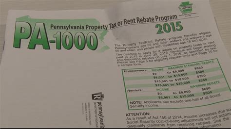 Property Tax Rebate Erie PA