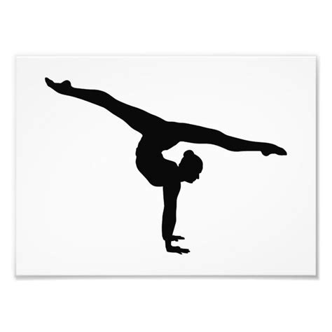 rhythmic gymnastics silhouette photo print zazzle zazzleproduct zazzleinvitations