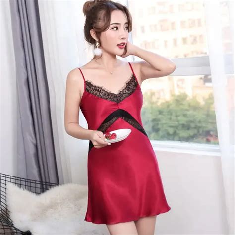 2018 New Spring Womens Sexy Nightdress High Grade Sexy Home Clothing