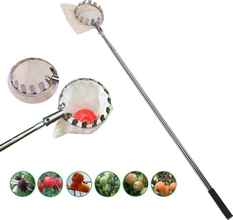 Equival Fruit Picker With Telescopic Handle Adjustable Fruit Picking