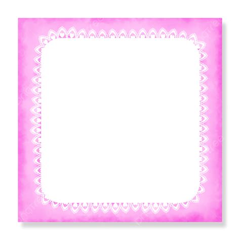 Large Dark Pink Transparent Frame Frame Border Design