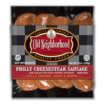 Philly Cheesesteak Sausage - Old Neighborhood Foods