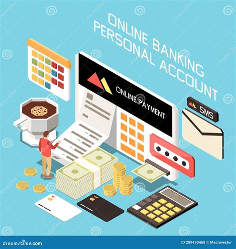 Online Banking Personal Account Stock Vector - Illustration of check