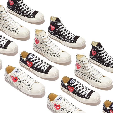 Play Cdg X Converse Chuck Taylor Multi Heart Collection Coming Soon