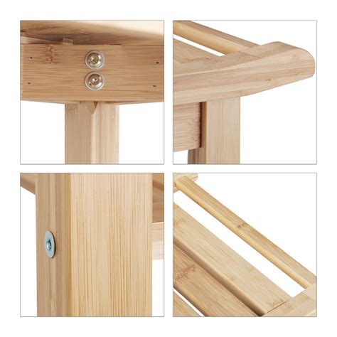 Formschöne bank fürs badezimmer von destiny. Badezimmer Bank Bambus mit Ablage, natur Holz Bank fürs ...