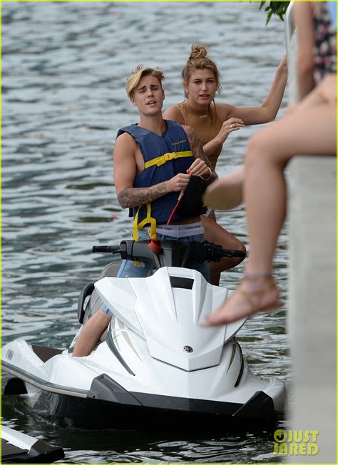 Photo Justin Bieber Hailey Baldwin Go Jet Skiing In Miami 18 Photo 3393849 Just Jared