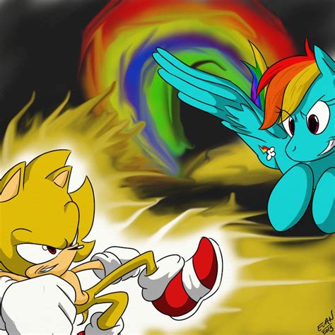 Sonic Vs Rainbow Dash By Shadowman7890 On Deviantart