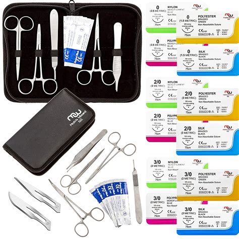 Buy Mixed Suture Threads With Needle Plus Tools Medical Students