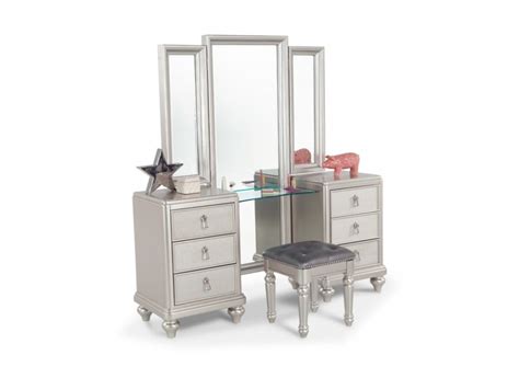 Beautify you office or room with this vanity. Diva Vanity Dresser & Stool | Diva bedroom, Bobs and Furniture