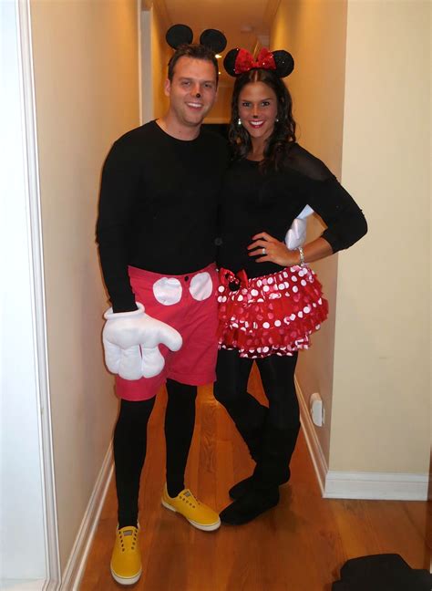 Minnie Mouse And Mickey Mouse Couple Costume Matching Costumes Car