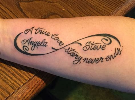 People inked these amazing arts years before and still do so. Infinity marriage tattoo | Marriage tattoos, Wife tattoo, Relationship tattoos