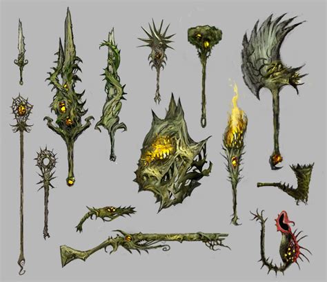 Gw2 Biomancy Druid Weaponset Артефакты Дизайн персонажей Чиби