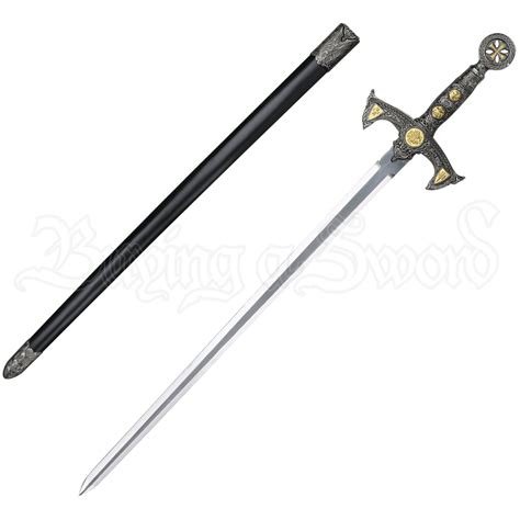 Knights Templar Sword With Sheath Mc Hk 5518 By Medieval Swords