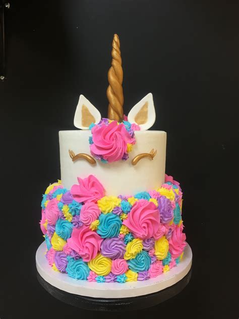 Simple Unicorn Birthday Cake