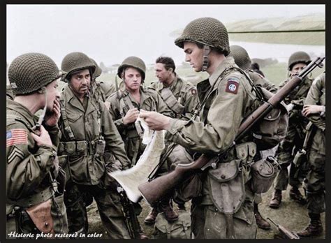 Iconic Colourised Images Of Operation Market Garden Airborne Army