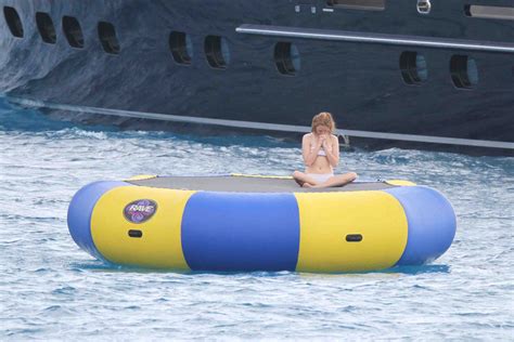 Lily Cole In Bikini On A Yacht In St Barts Hawtcelebs