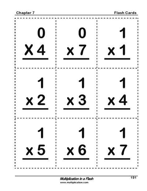 These cards are 8 cards per page. Multiplication In A Flash - Book | Multiplication.com
